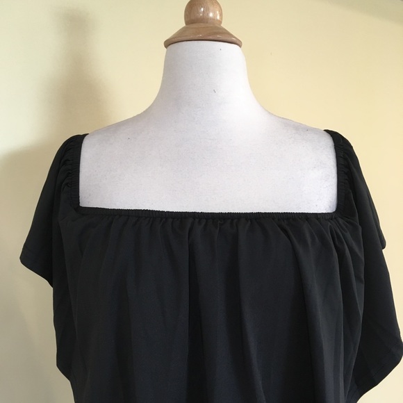 Off Shoulder Overlay Maxi Dress - Picture 5 of 7